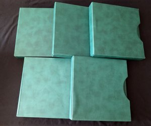 Lindner Ring 7.5kg Binders+Slipcases x 5 (K305 ) 