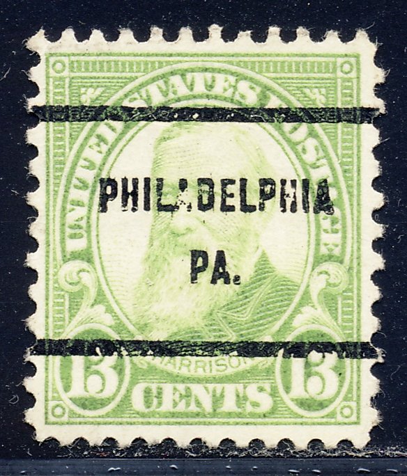 Philadelphia PA, 694-61 Bureau Precancel, 13¢ Harrison