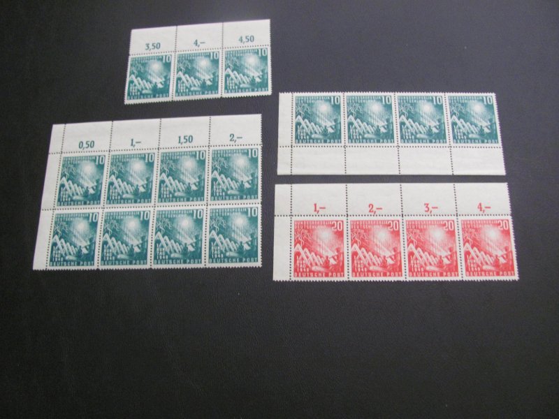 GERMANY 1949 SC# 665-6 FIRST ASSEMBLY SETS  SEE DESCRIPTION.