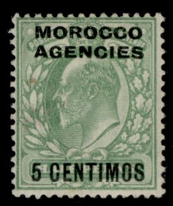MOROCCO AGENCIES SG112, 5c on ½d pale yellowish green, M MINT. Cat £14.