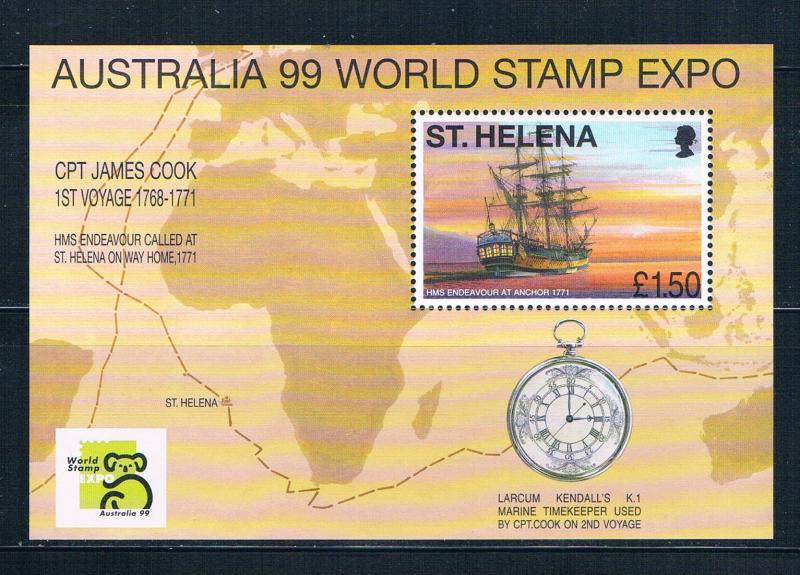 St Helena 732 MNH ss Endeavour at anchor 1999 (S0949)+