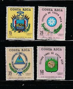 Costa Rica C517-C520 U Coat Of Arms