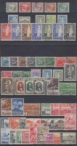 ICELAND 1931-53 ISSUES GROUP OF 62 STAMPS ON CARDS SETS+ MINT/USED SCV$100+ 