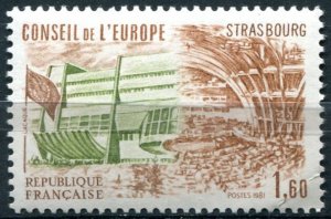 France Sc#1O28 MNH, 1.60f multi, Council of Europe (1981)