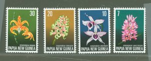 Papua New Guinea #402-405  Single (Complete Set) (Flora)