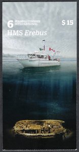 Canada #2856a $2.50 HMS Erebus (2015). Booklet of 6. MNH