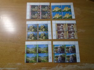 United Nations  Vienna    #  302-07  MNH  Imprint Block