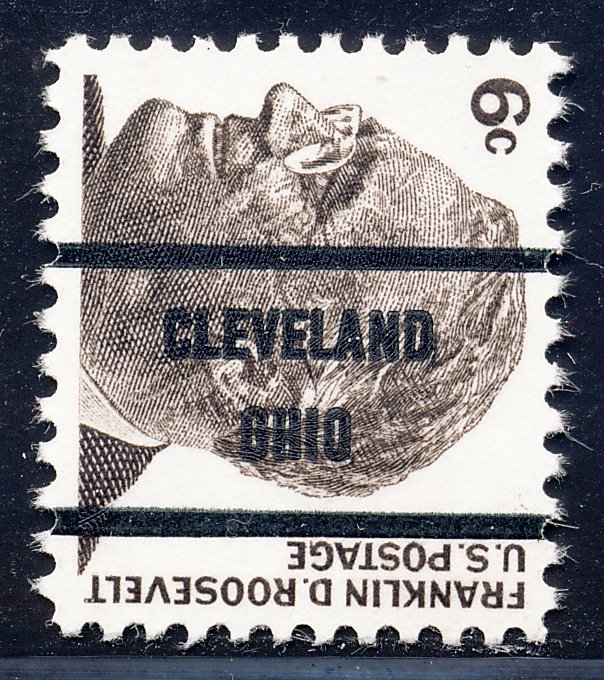 Cleveland OH, 1284-71 Bureau Precancel, 6¢ Roosevelt
