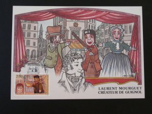 folklore puppet Guignol maximum card France 1994