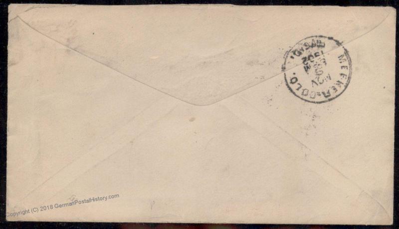 USA Colorado BASALT COLO Knights of Pythias Cancel Only Used 1902 Cover 88066