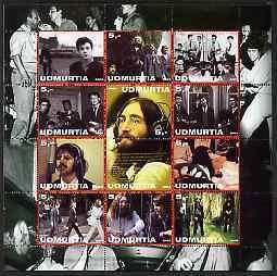 UDMURTIA - 2003 - The Beatles - Perf 12v Sheet -Mint Never Hinged-Private Issue
