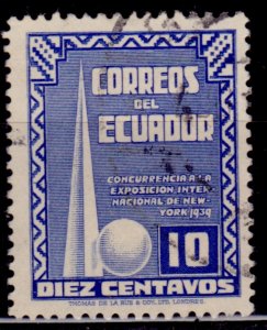 Ecuador, 1939, World Fair in New York, 10c, used