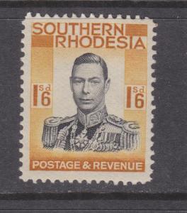 SOUTHERN RHODESIA, 1937 KGVI 1s.6, hm.