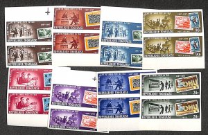 Togo 1967, 70 years stamps 8v, imperforated pairs, MNH