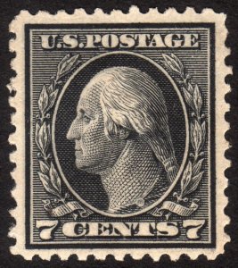 1917, US 7c, Washington, MH, Sc 507, Nice centered