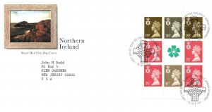 FIRST DAY COVER NORTHERN IRELAND VIEW DEFINITIVES BOOKLET PANE 1994