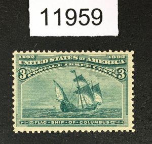 MOMEN: US STAMPS # 232 MINT OG NH LOT #11959