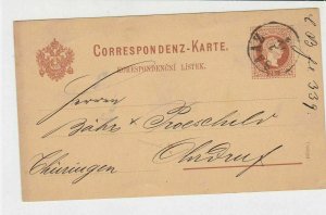 austria 1881  stamps card ref 20926