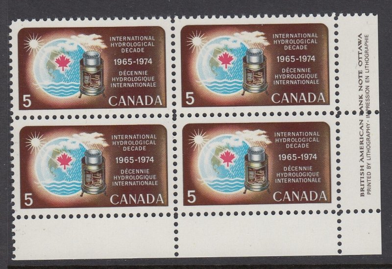 Canada 481i Hydrological Decade hibrite paper PB mnh