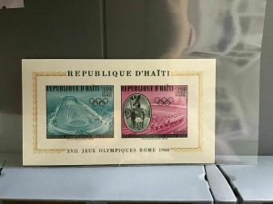Haiti Olympic Games Rome 1960 mint never hinged stamps  sheet   R26786