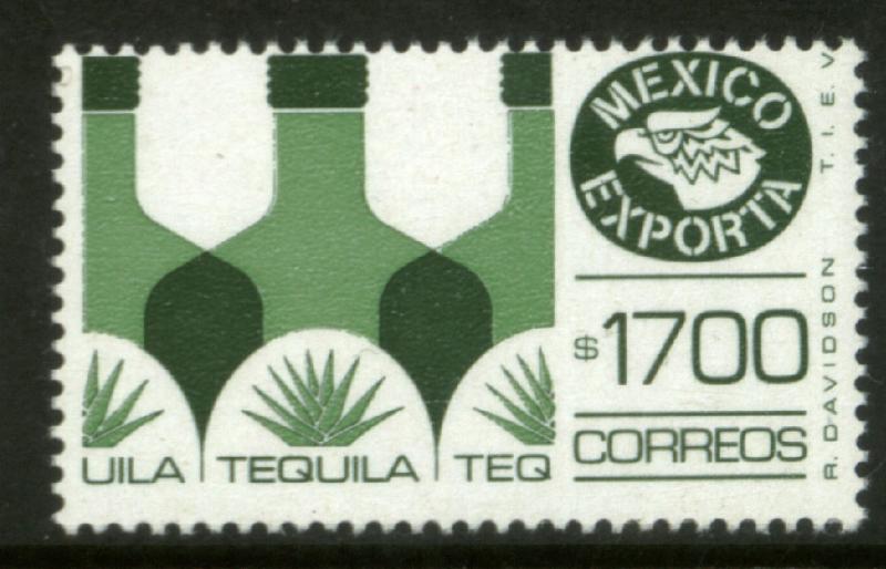 MEXICO Exporta 1596 $1700P Tequila Fluo Paper 10 MNH