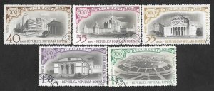 SE)1959 ROMANIA  INCOMPLETE SERIES 5TH CENTENARY OF THE FOUNDATION OF BUCHAREST