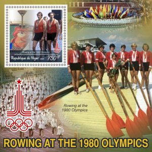 Stamps. Olympic Games. Rowing  8 sheets perforated