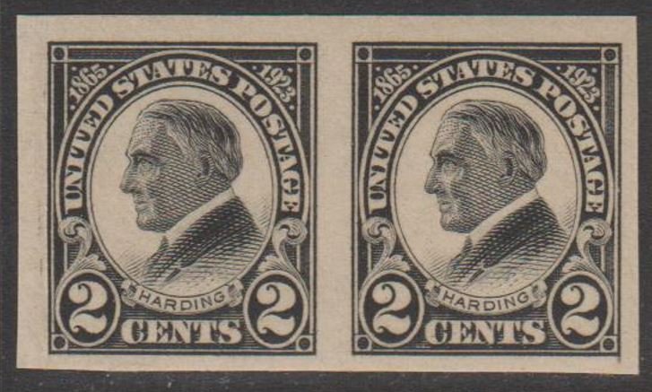 U.S.  Scott #611 Harding Stamp - Mint NH Pair