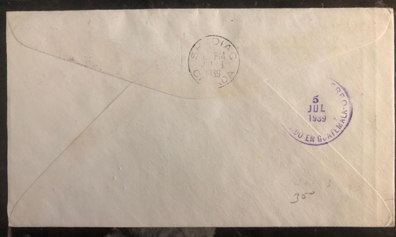 1939 Dublin Ireland First Flight Cover FFC To Guatemala USA Via Moncton Canada