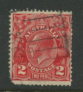 Australia-Scott 116 - KGV Definitive Issue-1931-Wmk 228 -Used -Single 2d stamp