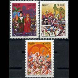 BRAZIL 1991 - Scott# 2301-3 Carnivals Set of 3 NH