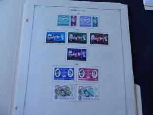 Dominica 1937-1972 Mint Stamp Collection on Scott International Alb Pgs