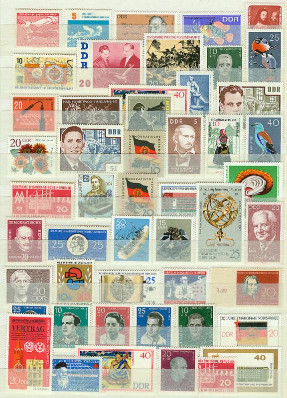 Germany GDR/DDR - Lot of 50 different mint stamps (Z270)