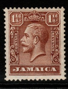 JAMAICA SG109 1929 1½d CHOCOLATE MTD MINT