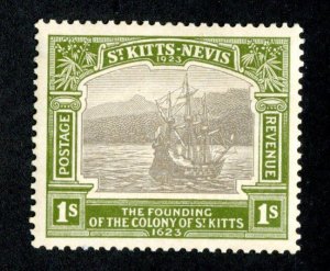 1923 St Kitts Sc#59 MVLH* ( 1381 BCX2 )