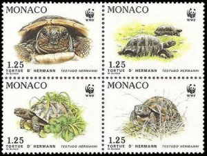 Monaco MNH Block 1781a Turtles