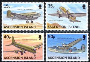 Ascension Sc# 715-718 MNH 1999 World War II Aircraft