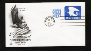 U566 Embossed Eagle, FDC ArtCraft