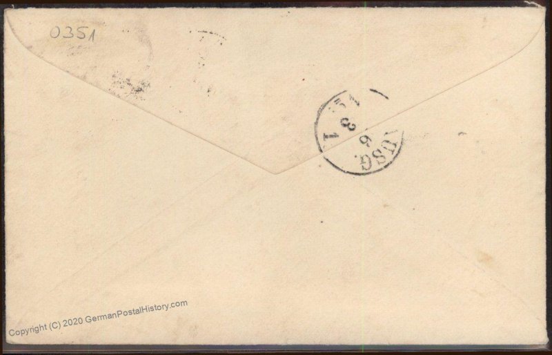 USA 1894 Steamer Teutonic Germany Columbian Postal Stationery Transatlanti 95711