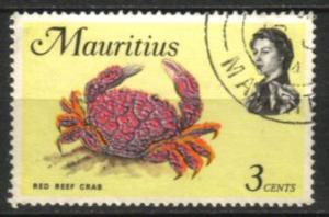 Mauritius - 1969-73 3c Crab Used SG 383