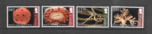 CORALS - BRITISH ANTARCTIC TERRITORY 541-4  MNH