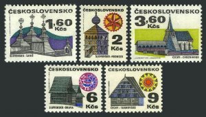 Czechoslovakia 1734/1740,MNH.Michel 1987-1991. Buildings 1971.Saris Church,