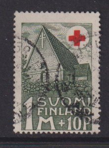 Finland #B5  used  1931  Red Cross  Church 1m