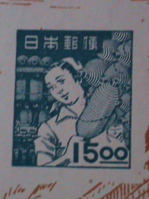 ​JAPAN- 1948-SC#437-NAGANO PHILATELIC EXHIBITION  IMPERF S/S-MNH VF VERYRARE