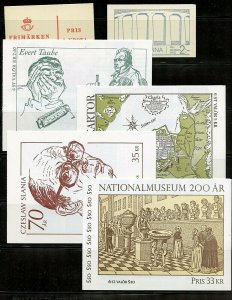 Sweden #513c//2148a (SW294) (14) Comp Booklets, MNH, VF, CV$189.00