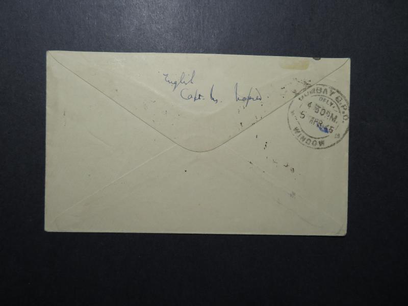 India 1945 Forces Cover / APO 207 (GAUHAT) / Censored - Z12406