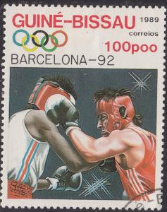 Guinea-Bissau 850 Olympic Boxing 1989