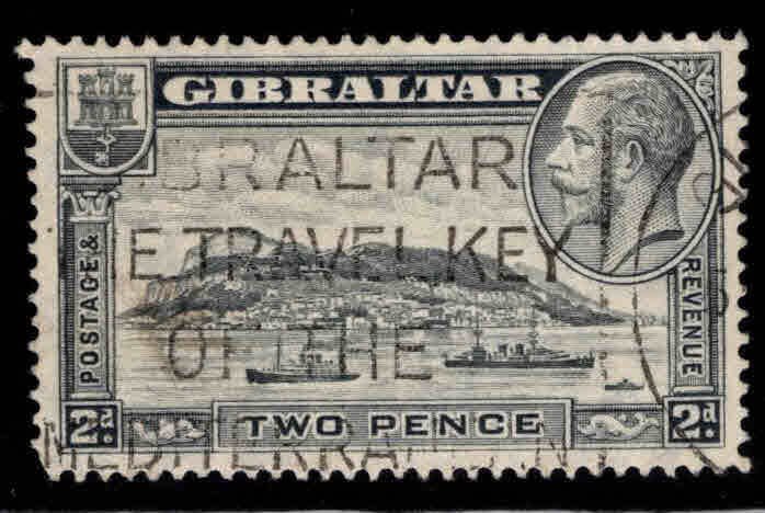 Rock of Gibraltar with ships in bay Scott 98 Used