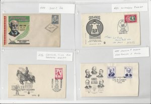 Argentina Cover Collection 1942 to 1980, Lot of 13 Different