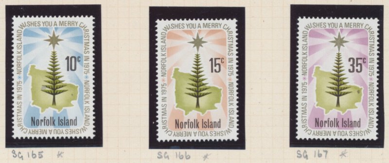 Norfolk Island 1975 Christmas and Anniversary SG 165 - 171 MH